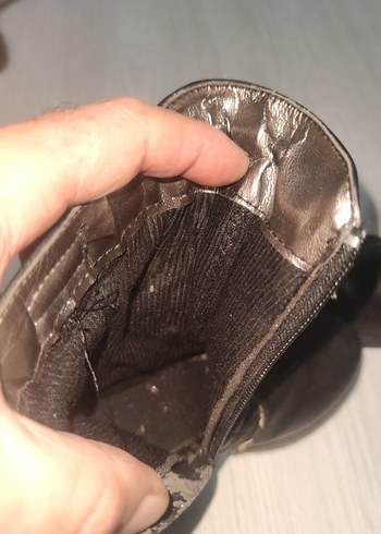 Kız Çocuk Kahverengi Deri Biker Bot - Görsel 4