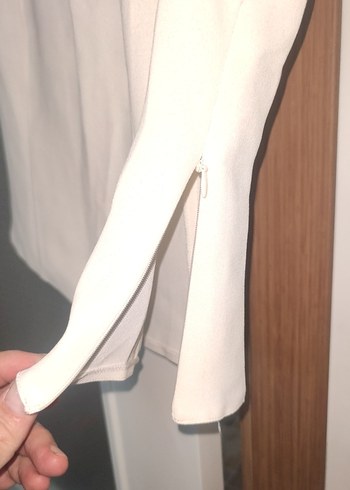 Siyah Mini Kadın Blazer Düğmeli - Görsel 6