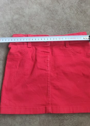 2 etek tek fiyat Beyaz Kalpli Pembe Kız Çocuk Fırfırlı Etek - Görsel 8