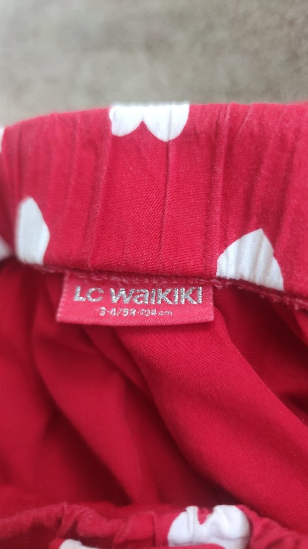 2 etek tek fiyat Beyaz Kalpli Pembe Kız Çocuk Fırfırlı Etek - Görsel 4