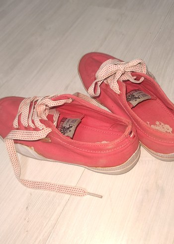 Pembe Bağcıklı Kadın Spor Ayakkabı - Görsel 4