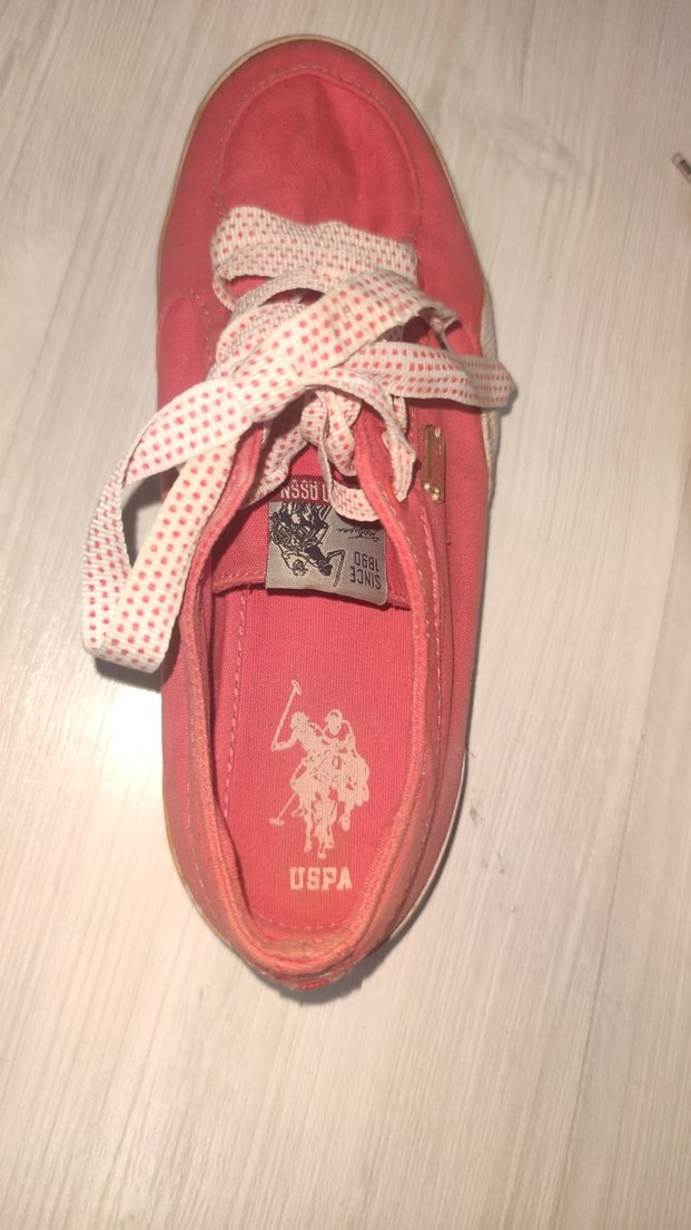 Pembe Bağcıklı Kadın Spor Ayakkabı - Görsel 2