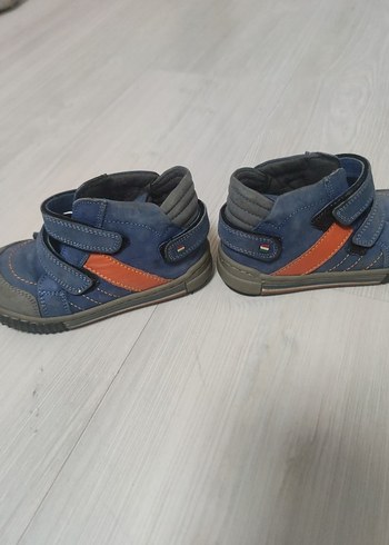 Erkek Çocuk Gri Biker Botlar Velcro - Görsel 4