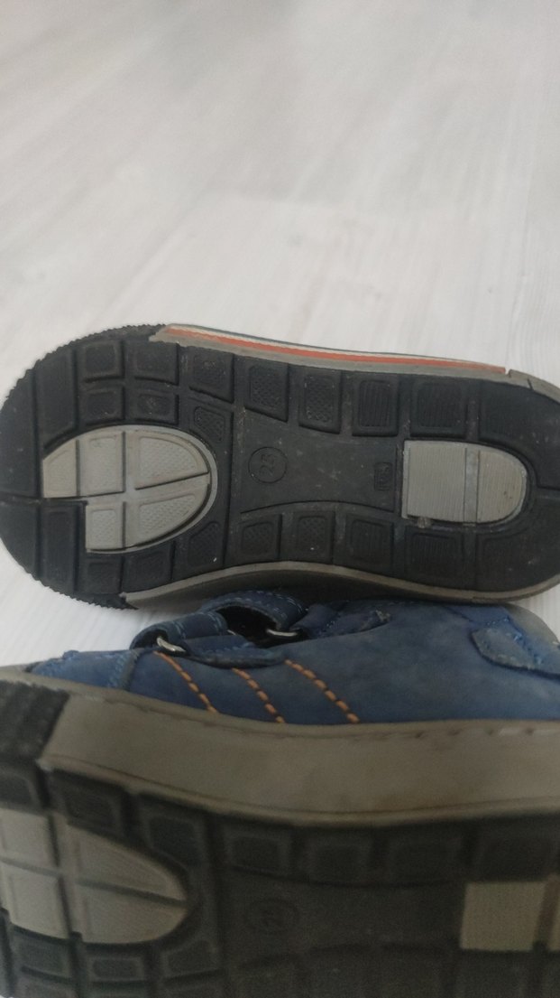 Erkek Çocuk Gri Biker Botlar Velcro - Görsel 3