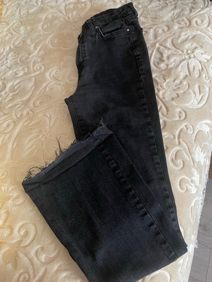 Trendyol 36 beden ispanyol paça siyah pantolon - Görsel 4