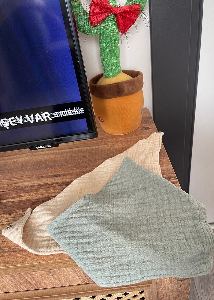 Müslin Önlük ağız mendili - Görsel 2