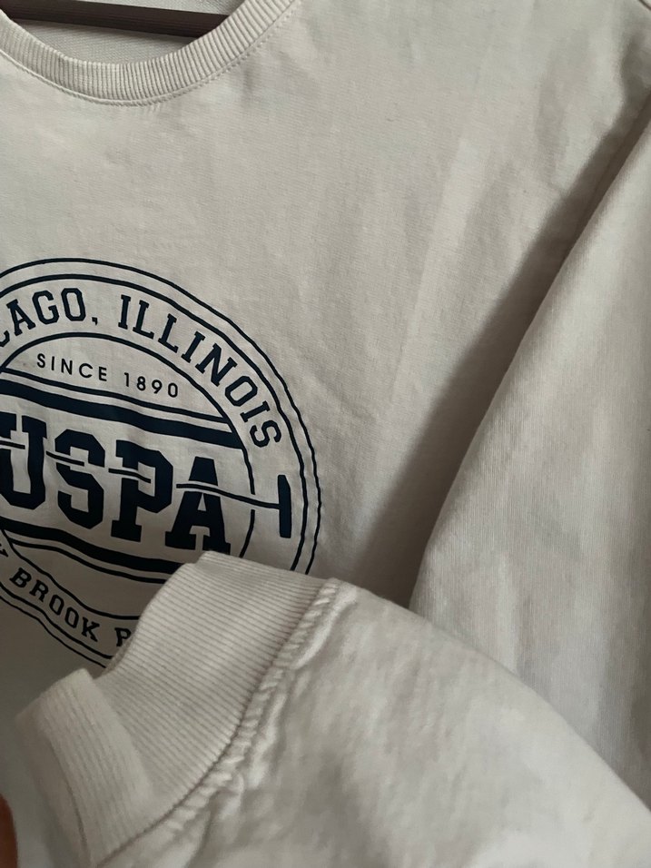 U.S Polo Pamuklu Erkek Sweatshirt - Görsel 3