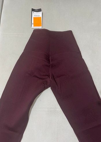 Bordo Spor Kadın Tayt Cep Detaylı - Görsel 2