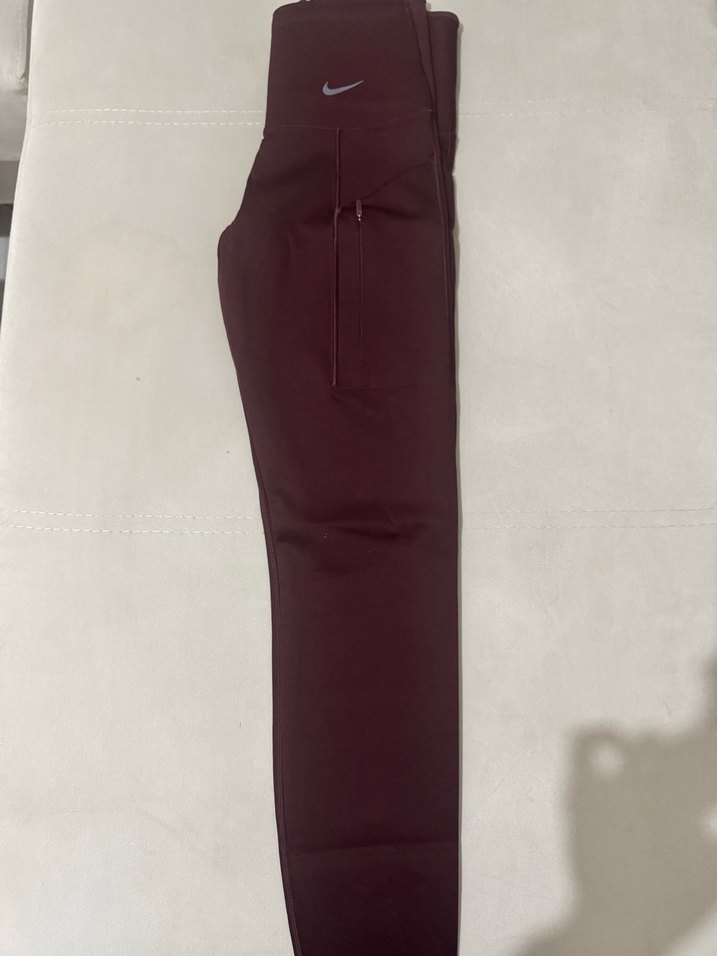 Bordo Spor Kadın Tayt Cep Detaylı - Görsel 3