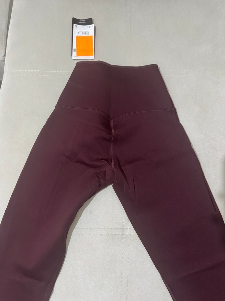 Bordo Spor Kadın Tayt Cep Detaylı - Görsel 2