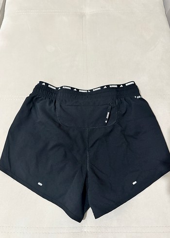 Adidas Siyah Elastik Bel Kadın Mini Spor Koşu Şort - Görsel 2