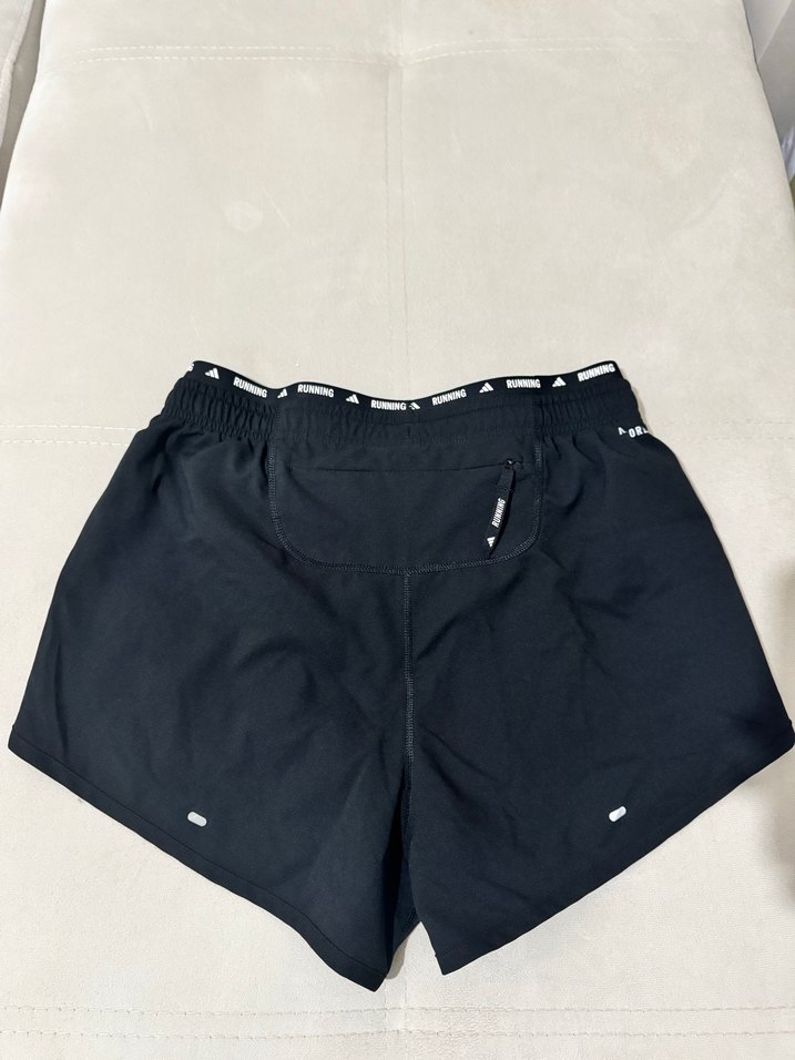 Adidas Siyah Elastik Bel Kadın Mini Spor Koşu Şort - Görsel 2