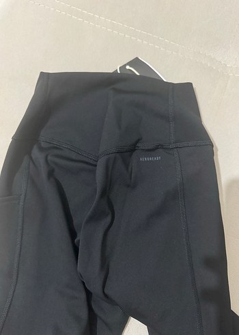 Adidas Aerodry Siyah Elastik Spor Kadın Tayt - Görsel 3