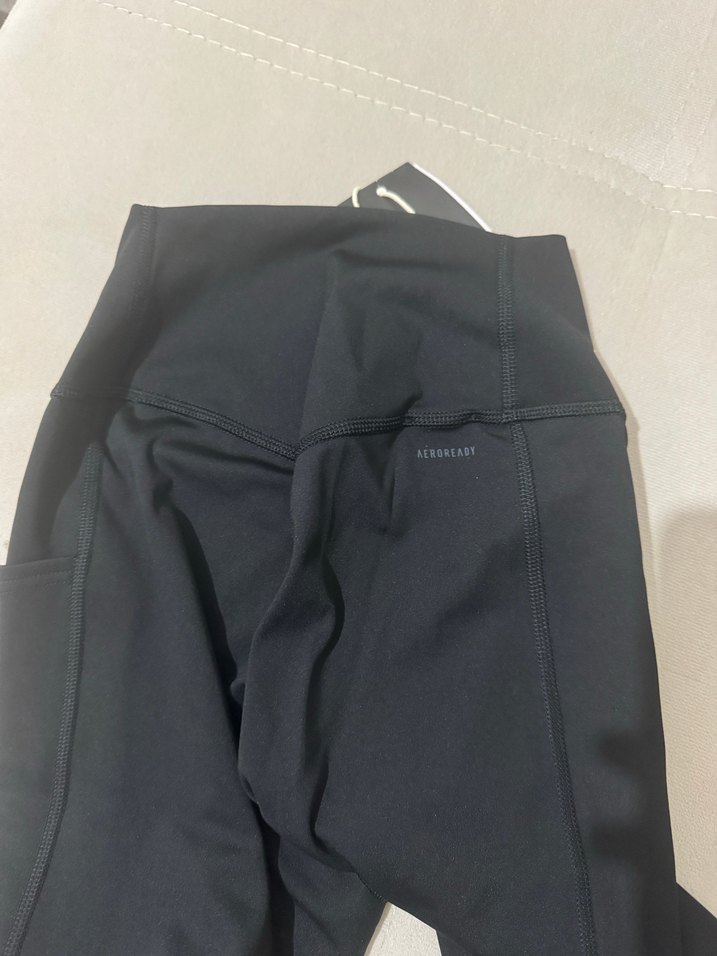 Adidas Aerodry Siyah Elastik Spor Kadın Tayt - Görsel 3