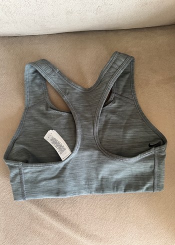 Gri Nike Spor Sütyeni Bra - Görsel 2