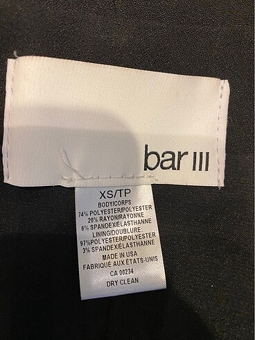 xs Beden Bar III Ceket