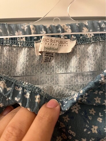 s Beden Pull Bear uzun lastikli turkuaz etek