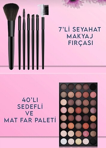 Beden 18 parça makyaj seti 