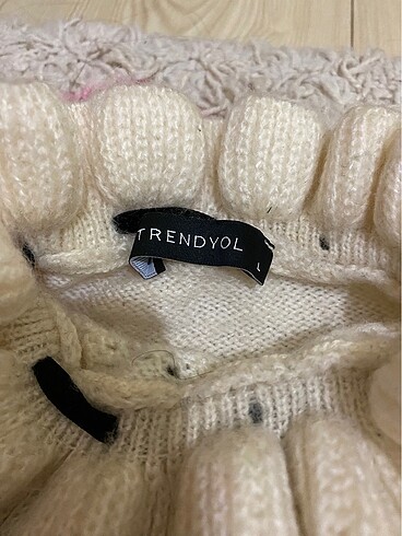 Trendyolmilla jile, krem kazak ve şapka 3lüsü - Görsel 8