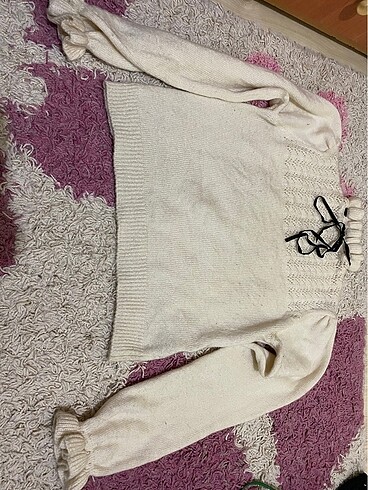 Trendyolmilla jile, krem kazak ve şapka 3lüsü - Görsel 9