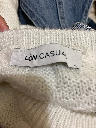 LCW Kot salopet ve çiçekli kazak, toka, çorap - Görsel 11