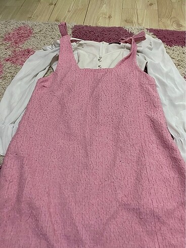 xl Beden Koton Tüvit pembe kurdelalı elbise, Trendyolmilla gömlek