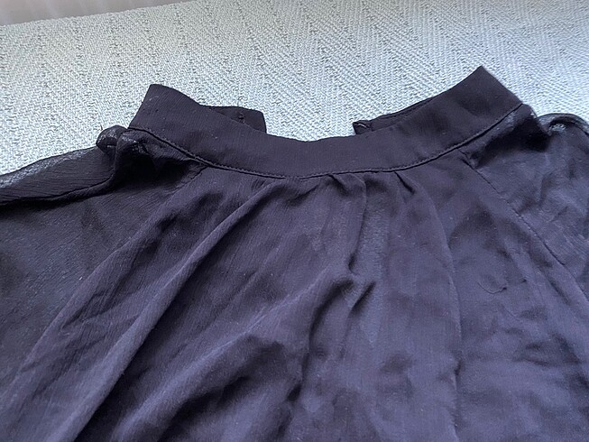 Trendyolmilla tül siyah gömlek - Görsel 6