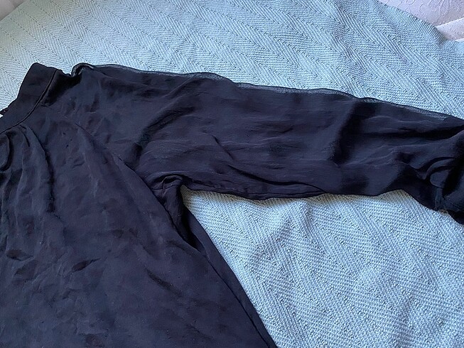 Trendyolmilla tül siyah gömlek - Görsel 5