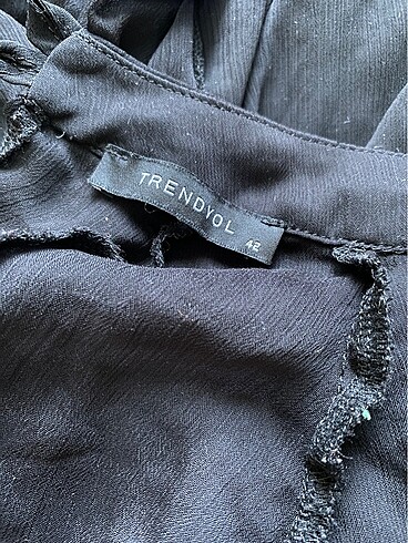 Trendyolmilla tül siyah gömlek - Görsel 7