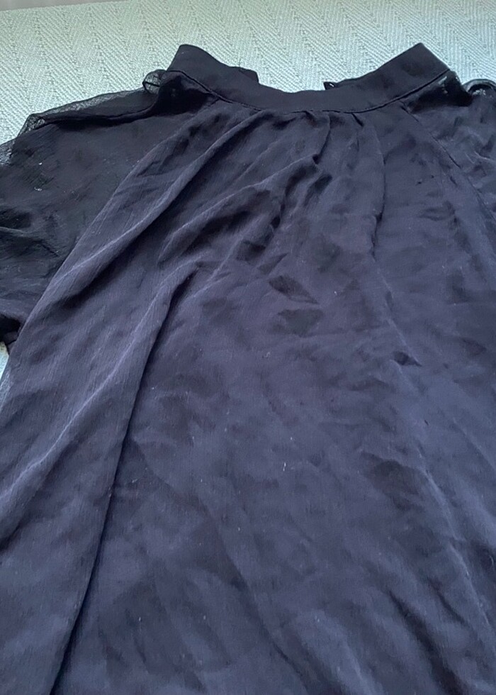 Trendyolmilla tül siyah gömlek - Görsel 4