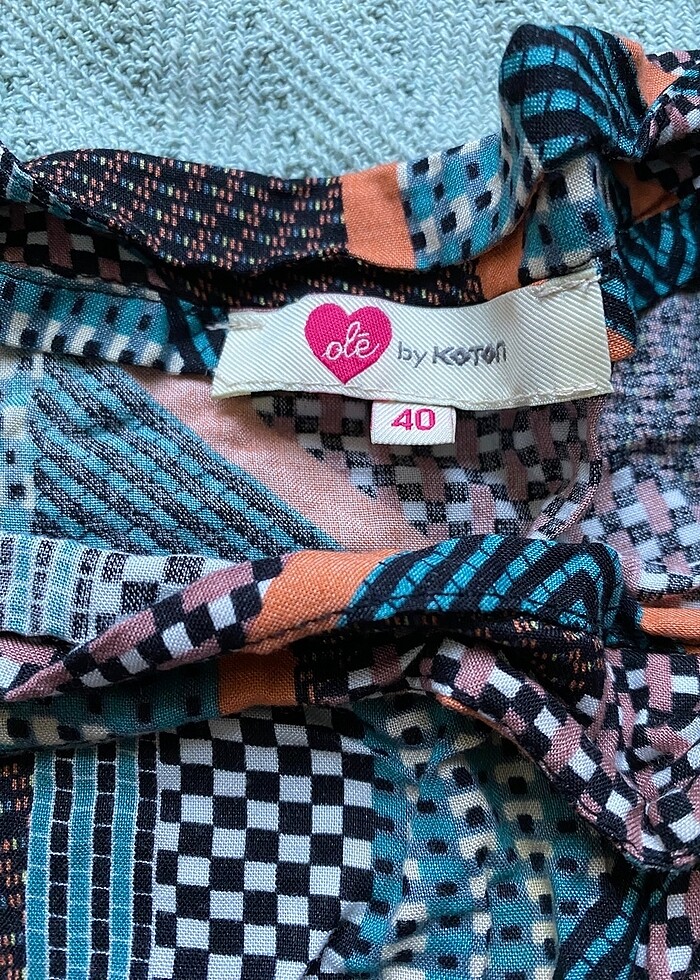 Koton asimetrik etnik desen etek - Görsel 5