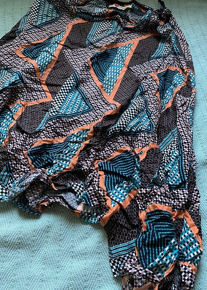 Koton asimetrik etnik desen etek - Görsel 4