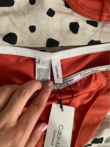 36 Beden Calvin klein bikini takımı turuncu kiremit