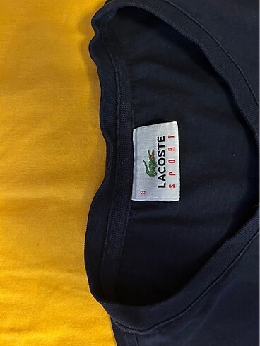 Orijinal Lacoste S beden lacivert tshirt