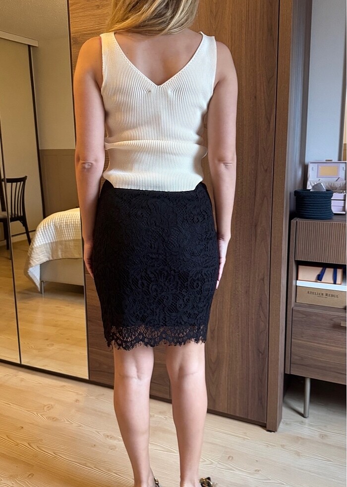 H&M Siyah Kalem Etek - Görsel 2