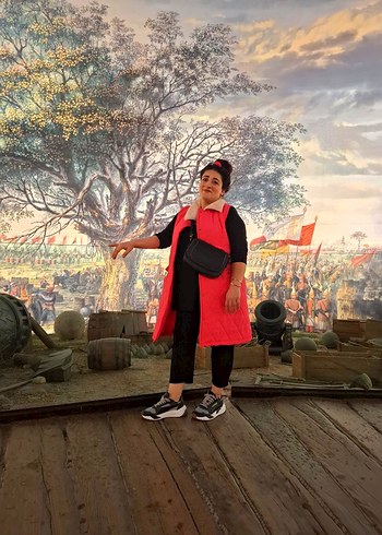 Düğmeli Pembe Kadın Yelek - Görsel 5