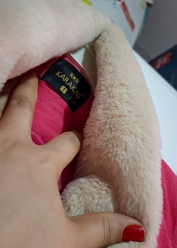 Düğmeli Pembe Kadın Yelek - Görsel 4