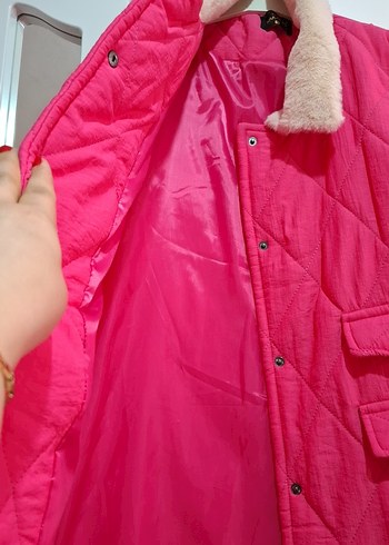 Düğmeli Pembe Kadın Yelek - Görsel 2