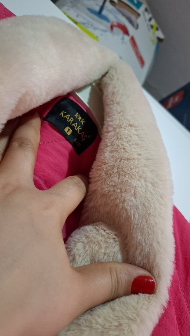 Düğmeli Pembe Kadın Yelek - Görsel 4