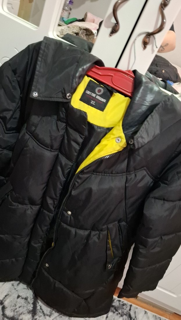 Siyah Midi Düğmeli Kadın Kışlık Mont - Görsel 3