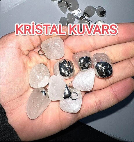?KRİSTAL KUVARS DOĞALTAŞ KOLYE UCU?