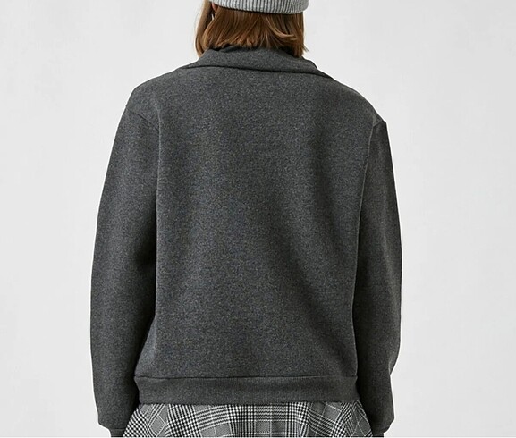 Koton Kapüsonlu Cepli Baskili Sweatshirt