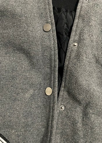 Gri Deri Kollu Erkek Spor Ceket - Görsel 7