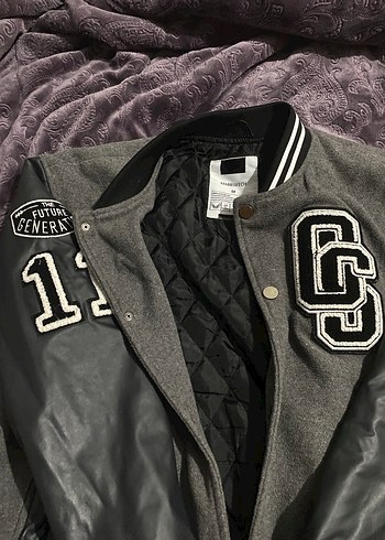 Gri Deri Kollu Erkek Spor Ceket - Görsel 3