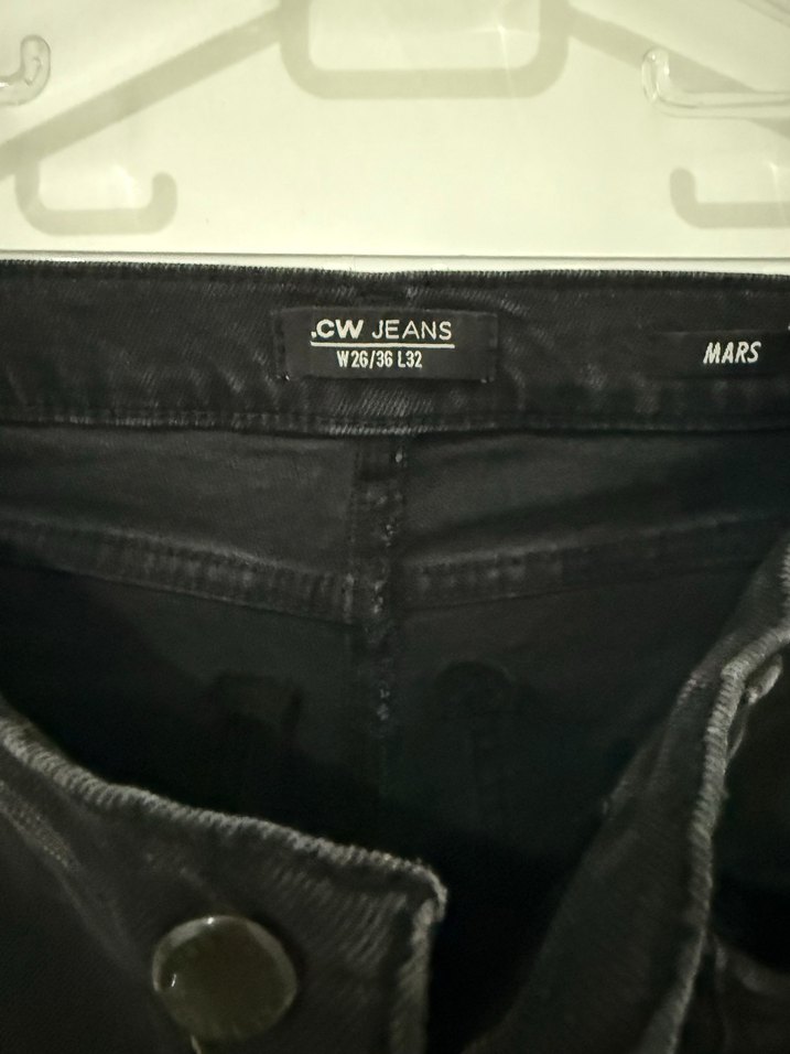 Kadın Siyah Normal Boy Jean - Görsel 3