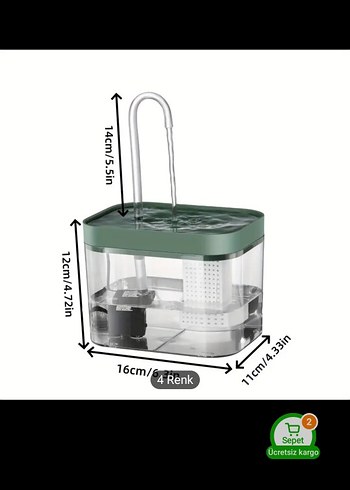 Beyaz Gri Kedi Su Pınarı - Görsel 2