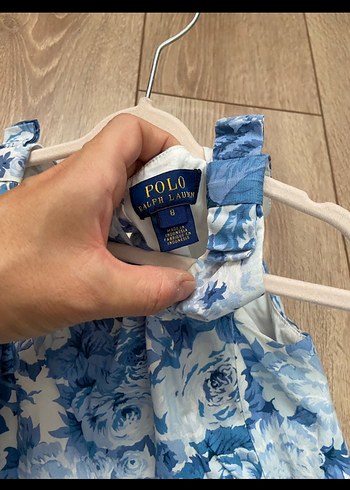 Mavi Çiçekli Midi Bohem Elbise - Görsel 2