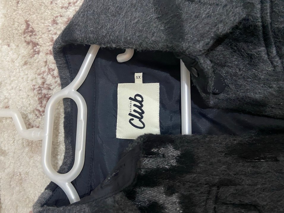 Kürk Detaylı Gri Batik Desenli Denim Ceket - Görsel 2