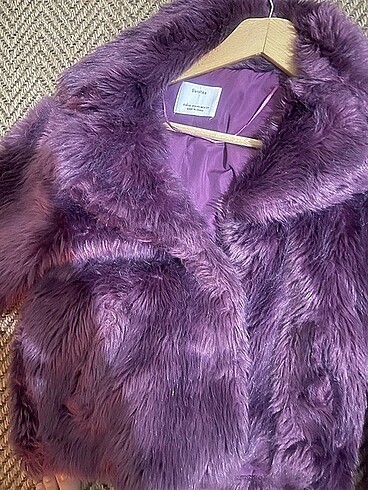 s Beden mor Renk Mor kürk bershka
