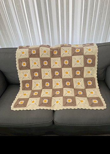 El Örgüsü Popcorn Bebek Battaniye - Görsel 3